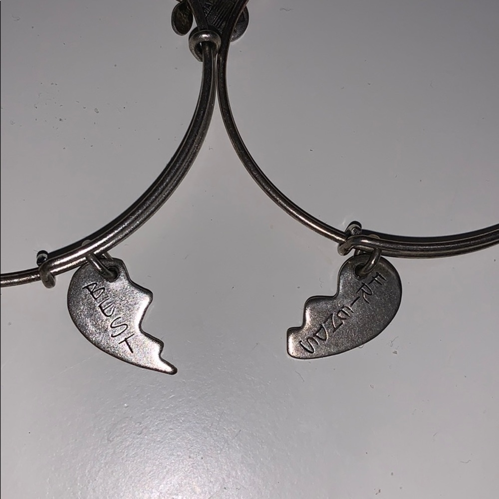 “Best” and “friends” lucky charm bracelets